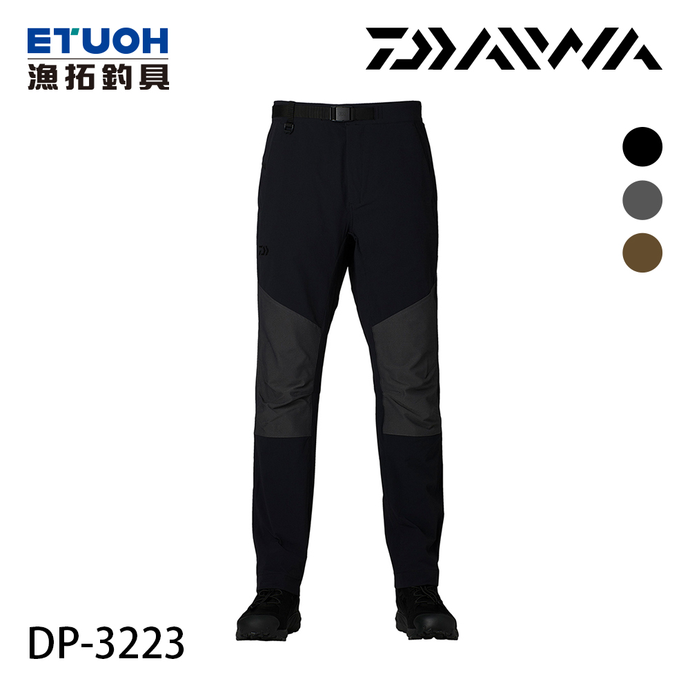 漁拓釣具 DAIWA DP-3223 黑 #M-XL [機能長褲]